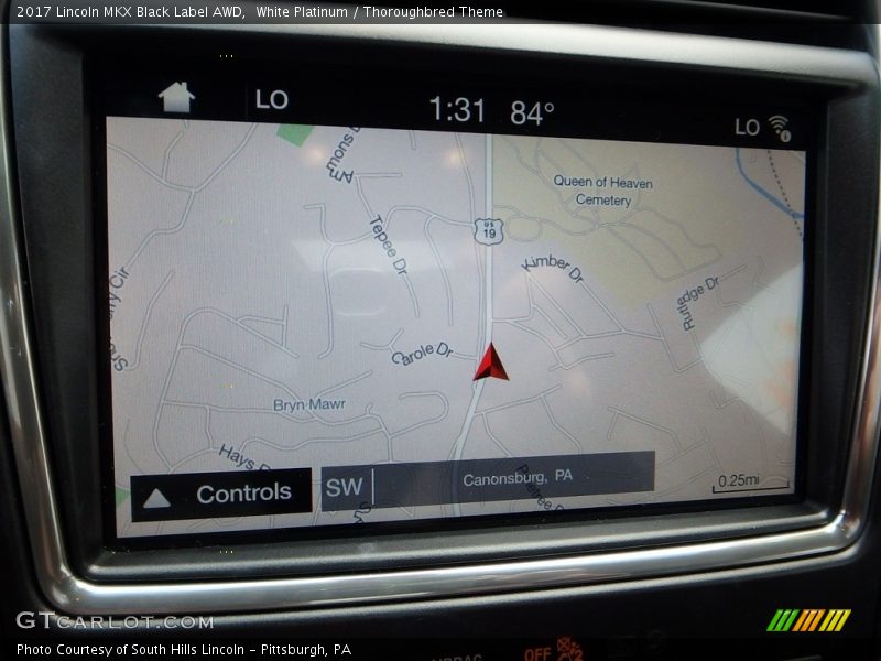 Navigation of 2017 MKX Black Label AWD