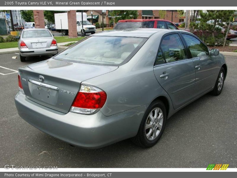 Mineral Green Opalescent / Taupe 2005 Toyota Camry XLE V6