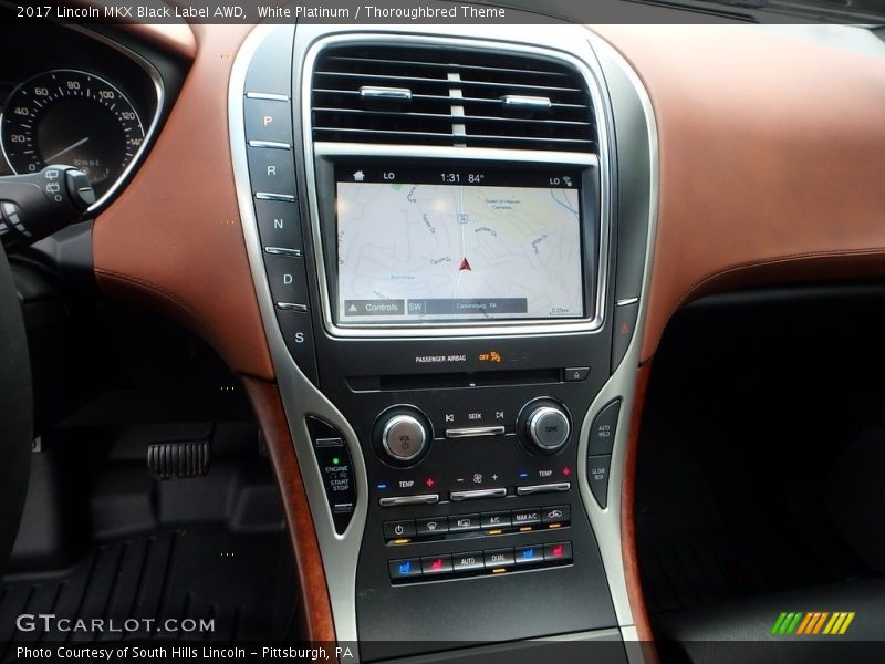 Controls of 2017 MKX Black Label AWD