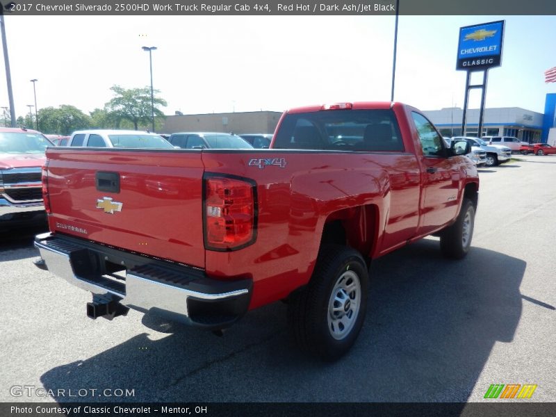 Red Hot / Dark Ash/Jet Black 2017 Chevrolet Silverado 2500HD Work Truck Regular Cab 4x4