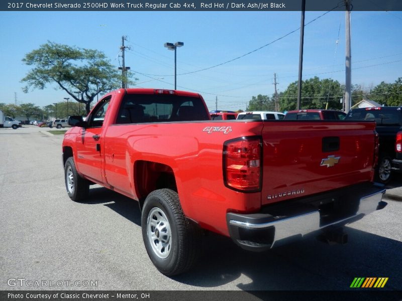 Red Hot / Dark Ash/Jet Black 2017 Chevrolet Silverado 2500HD Work Truck Regular Cab 4x4