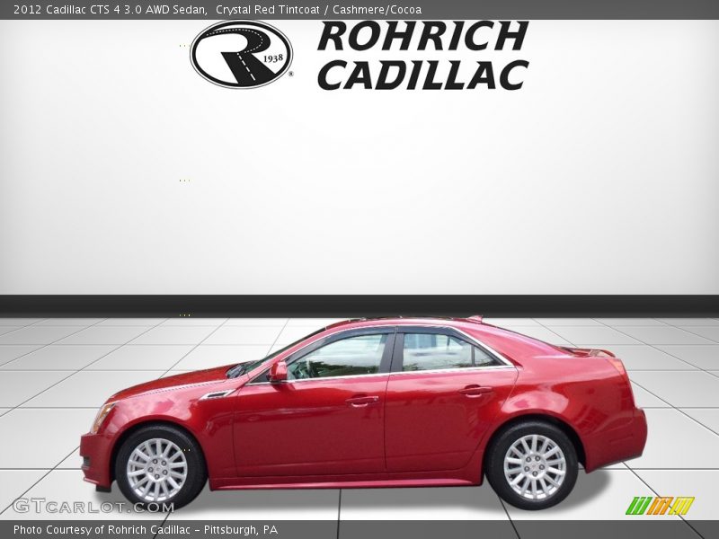Crystal Red Tintcoat / Cashmere/Cocoa 2012 Cadillac CTS 4 3.0 AWD Sedan
