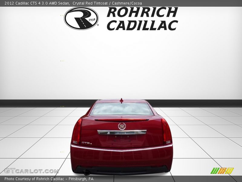 Crystal Red Tintcoat / Cashmere/Cocoa 2012 Cadillac CTS 4 3.0 AWD Sedan