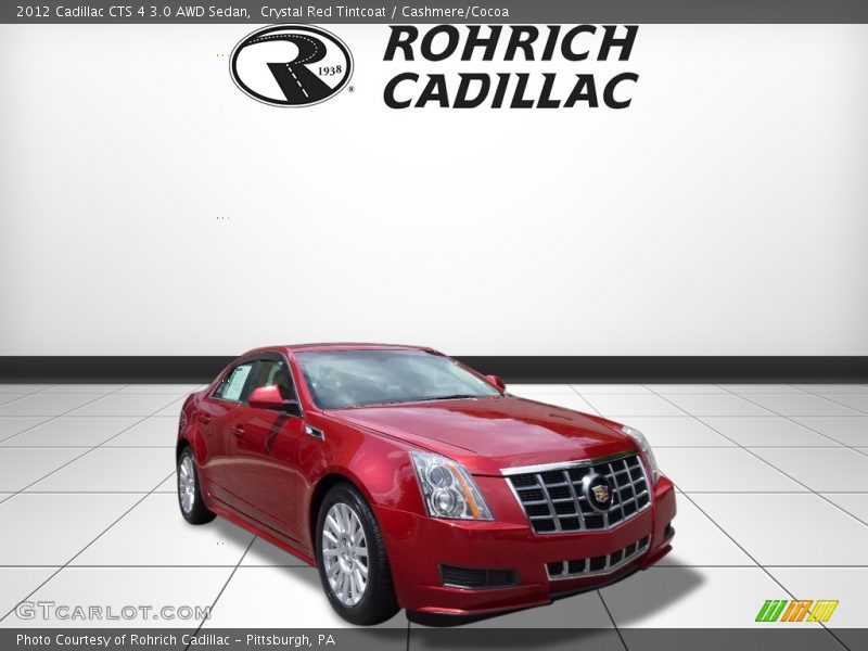 Crystal Red Tintcoat / Cashmere/Cocoa 2012 Cadillac CTS 4 3.0 AWD Sedan