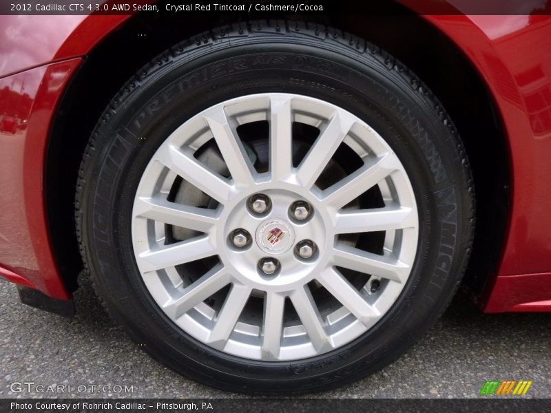 Crystal Red Tintcoat / Cashmere/Cocoa 2012 Cadillac CTS 4 3.0 AWD Sedan