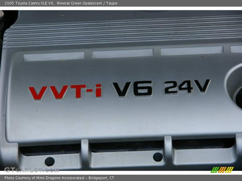 Mineral Green Opalescent / Taupe 2005 Toyota Camry XLE V6