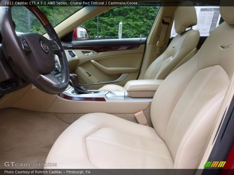 Crystal Red Tintcoat / Cashmere/Cocoa 2012 Cadillac CTS 4 3.0 AWD Sedan