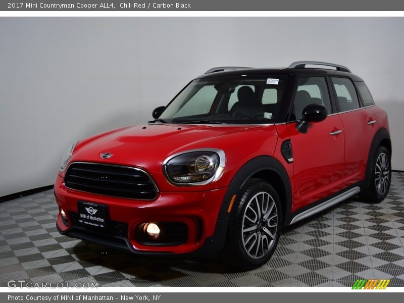 Chili Red / Carbon Black 2017 Mini Countryman Cooper ALL4