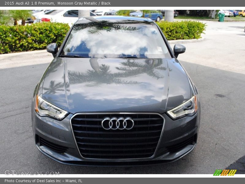 Monsoon Gray Metallic / Black 2015 Audi A3 1.8 Premium