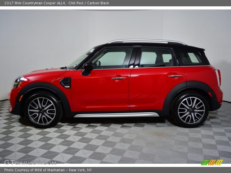 Chili Red / Carbon Black 2017 Mini Countryman Cooper ALL4