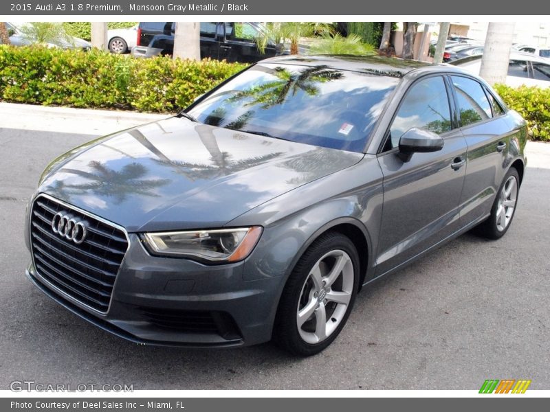 Monsoon Gray Metallic / Black 2015 Audi A3 1.8 Premium