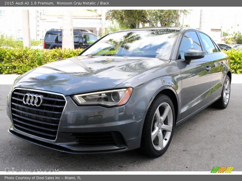 Monsoon Gray Metallic / Black 2015 Audi A3 1.8 Premium