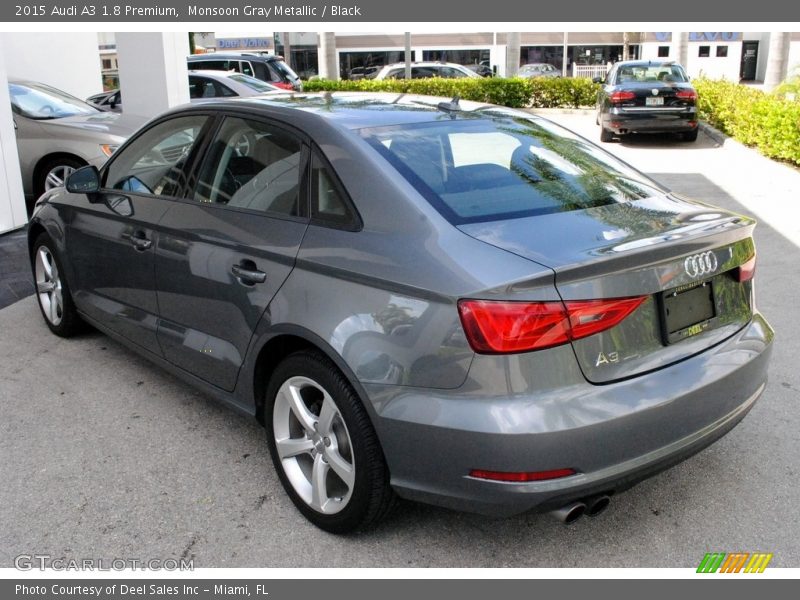 Monsoon Gray Metallic / Black 2015 Audi A3 1.8 Premium