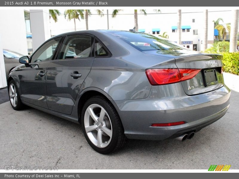Monsoon Gray Metallic / Black 2015 Audi A3 1.8 Premium