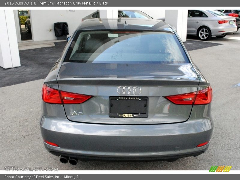 Monsoon Gray Metallic / Black 2015 Audi A3 1.8 Premium