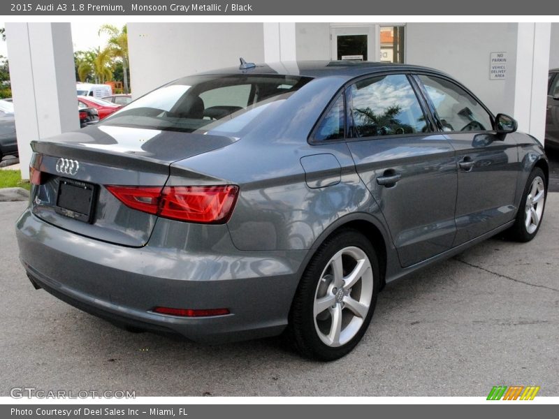 Monsoon Gray Metallic / Black 2015 Audi A3 1.8 Premium