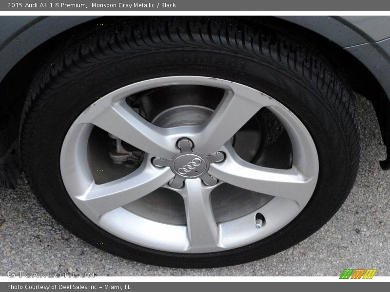 Monsoon Gray Metallic / Black 2015 Audi A3 1.8 Premium