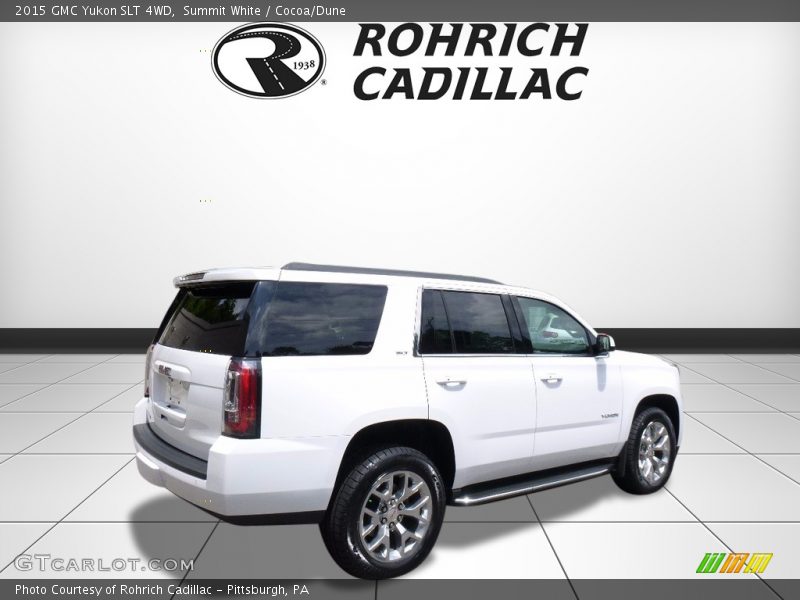 Summit White / Cocoa/Dune 2015 GMC Yukon SLT 4WD