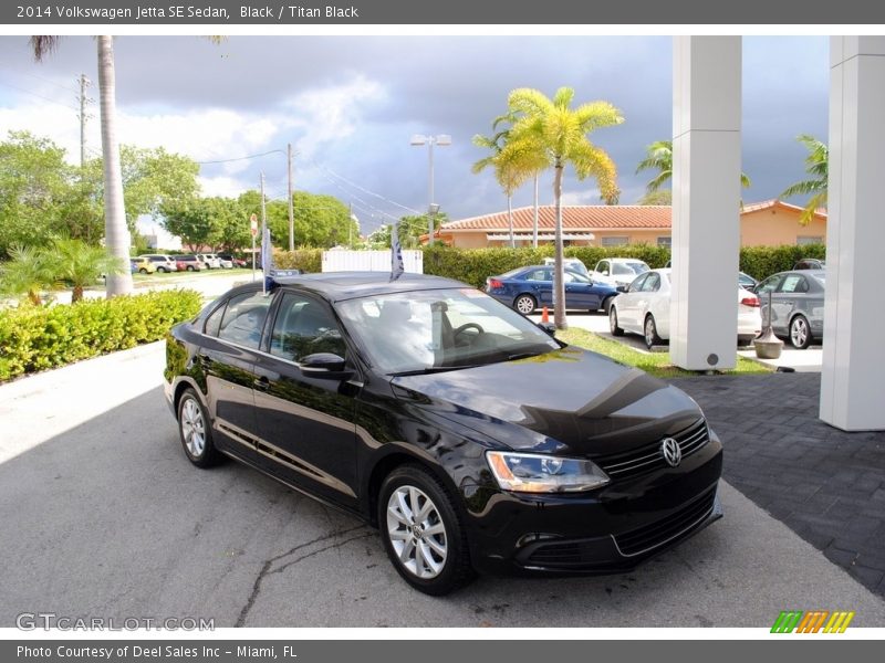 Black / Titan Black 2014 Volkswagen Jetta SE Sedan