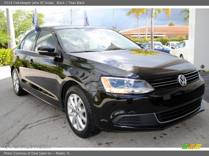 Black / Titan Black 2014 Volkswagen Jetta SE Sedan