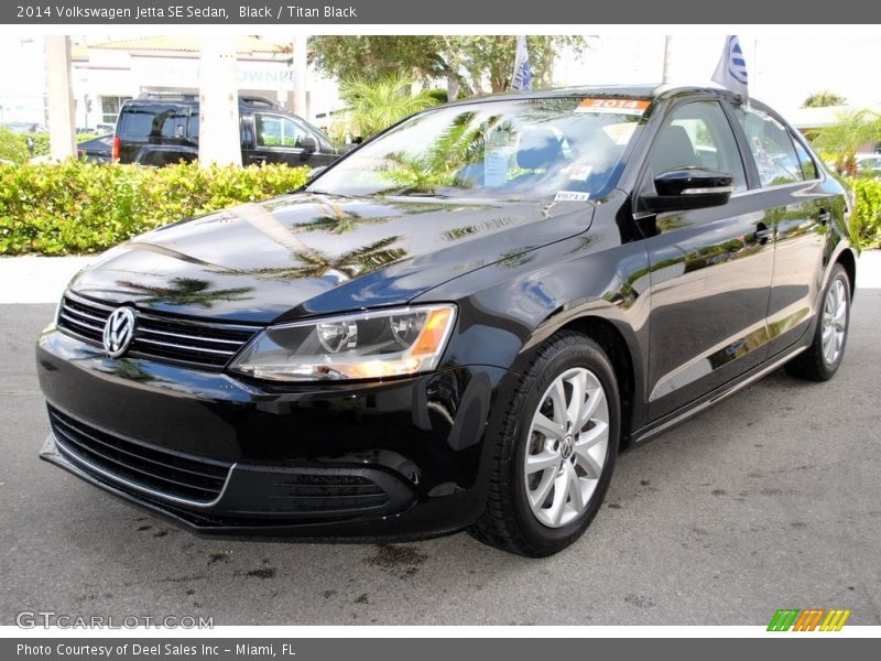 Black / Titan Black 2014 Volkswagen Jetta SE Sedan
