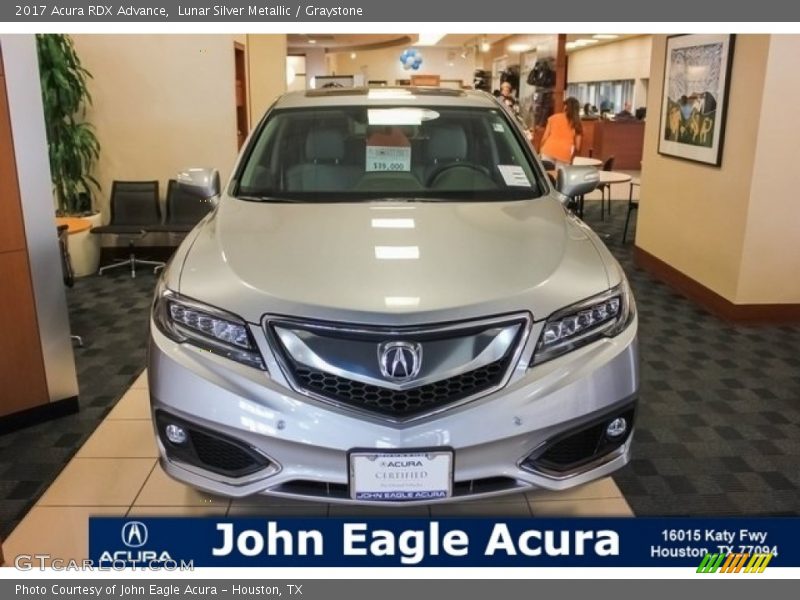 Lunar Silver Metallic / Graystone 2017 Acura RDX Advance