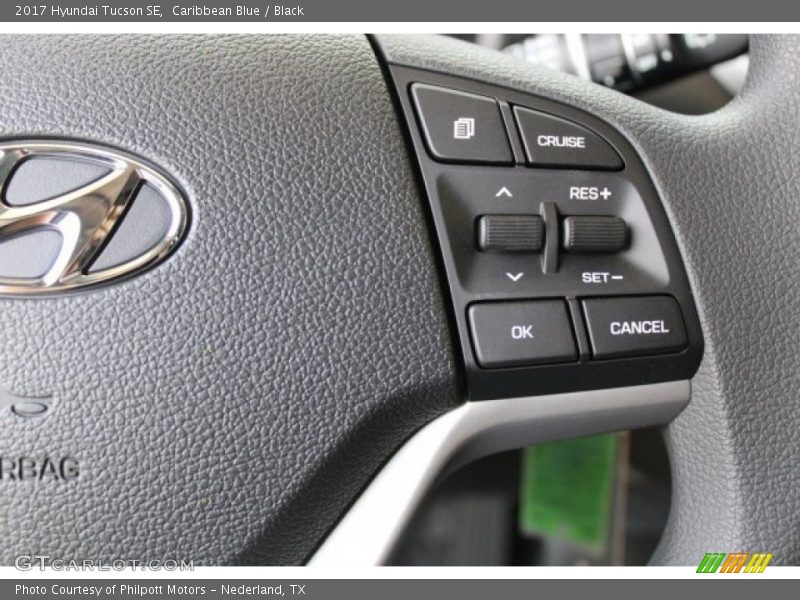 Caribbean Blue / Black 2017 Hyundai Tucson SE