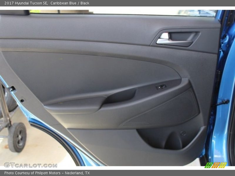 Caribbean Blue / Black 2017 Hyundai Tucson SE