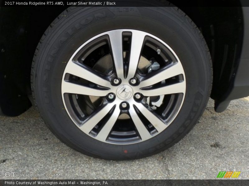 Lunar Silver Metallic / Black 2017 Honda Ridgeline RTS AWD