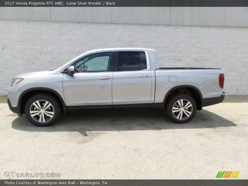 Lunar Silver Metallic / Black 2017 Honda Ridgeline RTS AWD