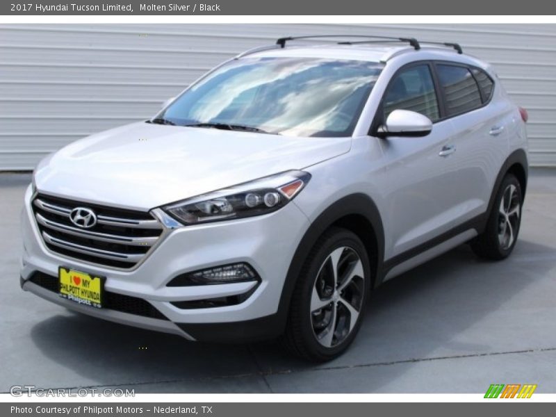 Molten Silver / Black 2017 Hyundai Tucson Limited