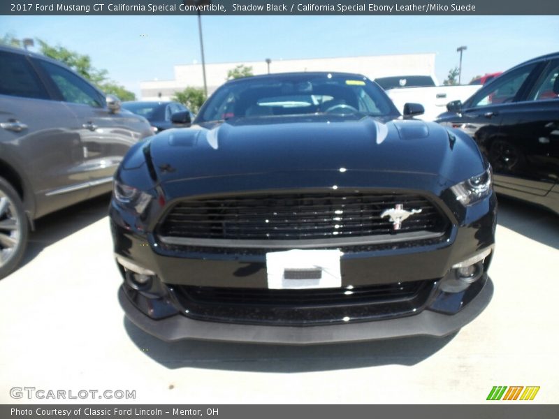 Shadow Black / California Special Ebony Leather/Miko Suede 2017 Ford Mustang GT California Speical Convertible