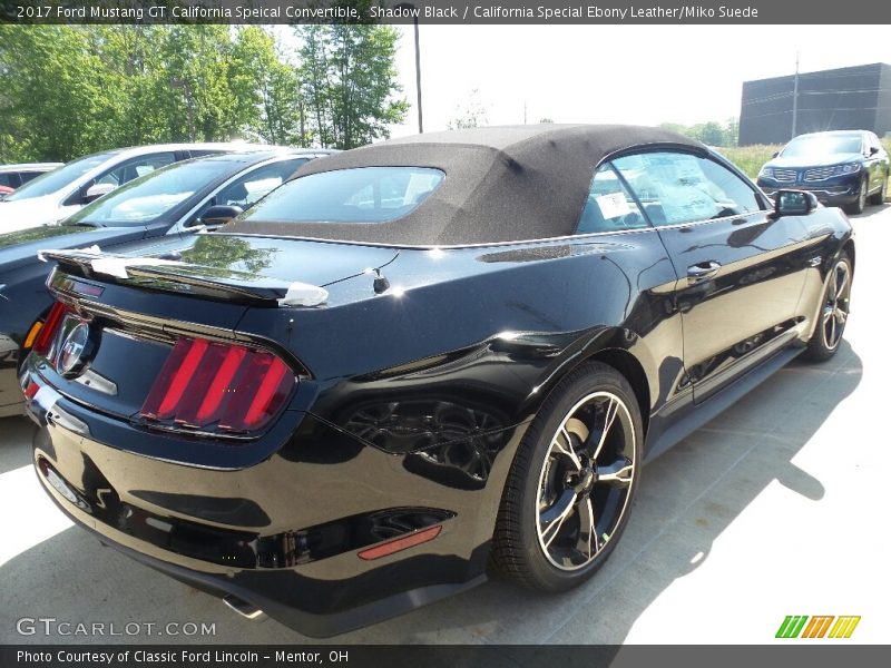 Shadow Black / California Special Ebony Leather/Miko Suede 2017 Ford Mustang GT California Speical Convertible