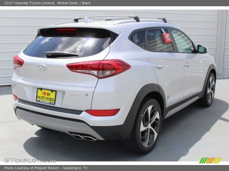 Molten Silver / Black 2017 Hyundai Tucson Limited