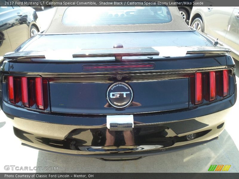 Shadow Black / California Special Ebony Leather/Miko Suede 2017 Ford Mustang GT California Speical Convertible
