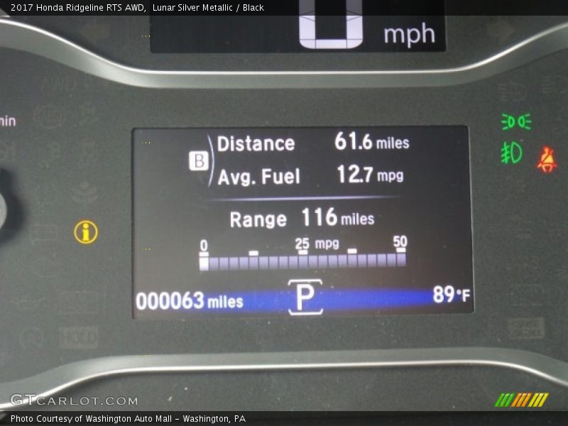 Controls of 2017 Ridgeline RTS AWD