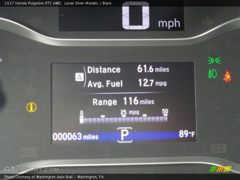 Controls of 2017 Ridgeline RTS AWD