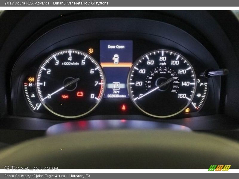 Lunar Silver Metallic / Graystone 2017 Acura RDX Advance