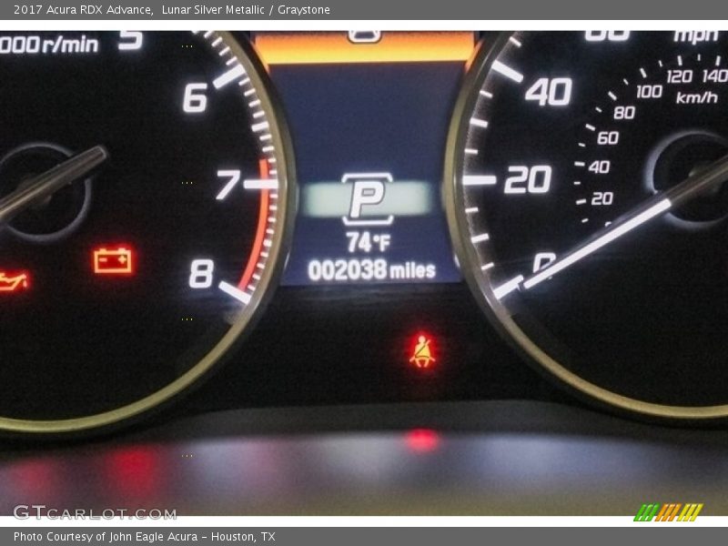 Lunar Silver Metallic / Graystone 2017 Acura RDX Advance