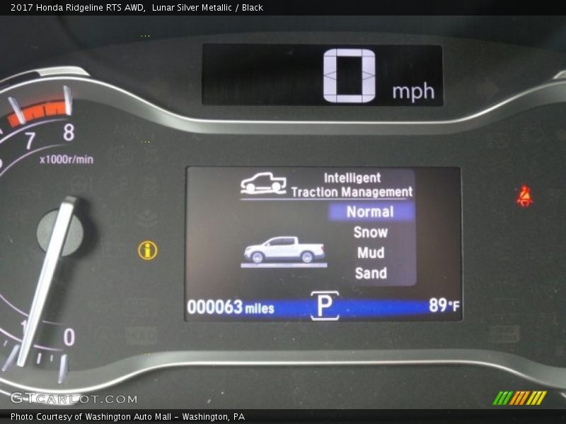Lunar Silver Metallic / Black 2017 Honda Ridgeline RTS AWD