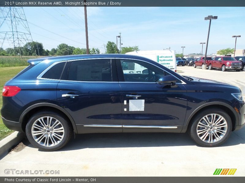 Midnight Sapphire Blue / Ebony 2017 Lincoln MKX Reserve AWD