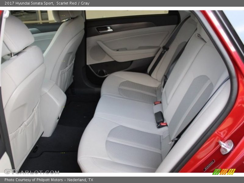 Scarlet Red / Gray 2017 Hyundai Sonata Sport