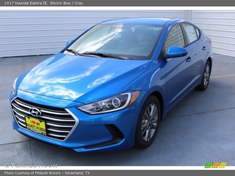 Electric Blue / Gray 2017 Hyundai Elantra SE