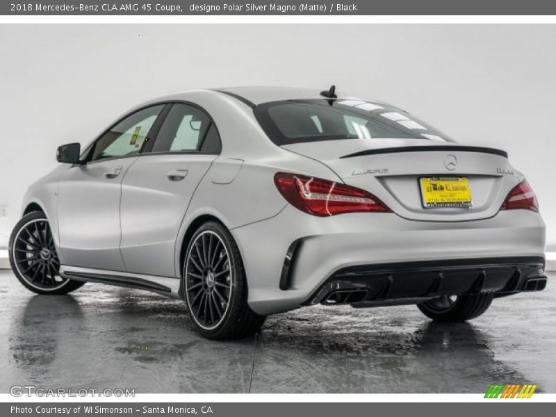 designo Polar Silver Magno (Matte) / Black 2018 Mercedes-Benz CLA AMG 45 Coupe