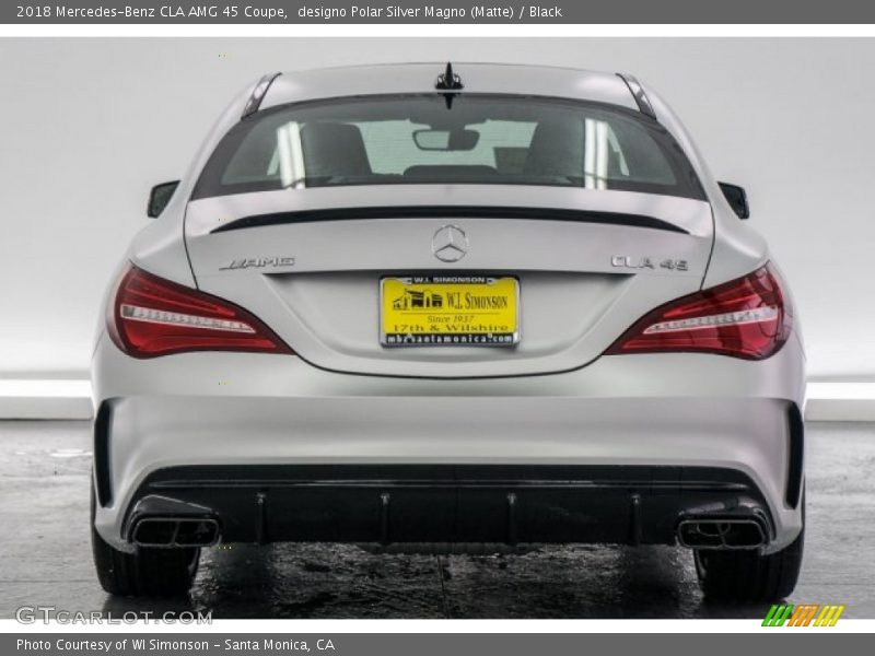 designo Polar Silver Magno (Matte) / Black 2018 Mercedes-Benz CLA AMG 45 Coupe