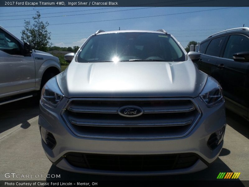 Ingot Silver / Charcoal Black 2017 Ford Escape Titanium 4WD