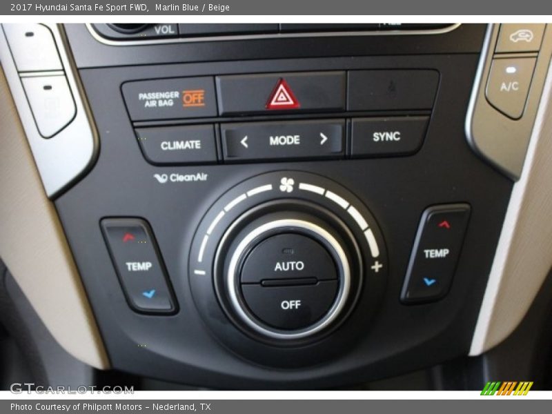 Marlin Blue / Beige 2017 Hyundai Santa Fe Sport FWD