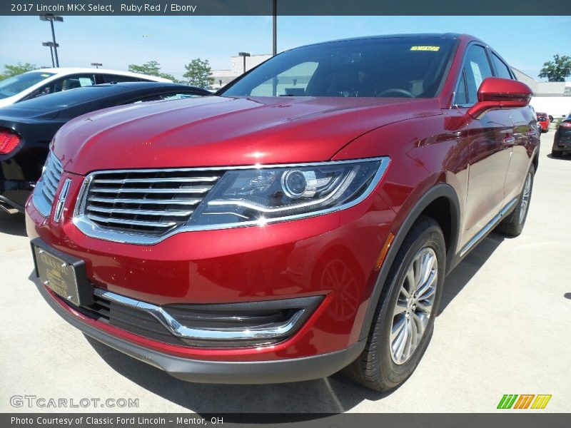 Ruby Red / Ebony 2017 Lincoln MKX Select