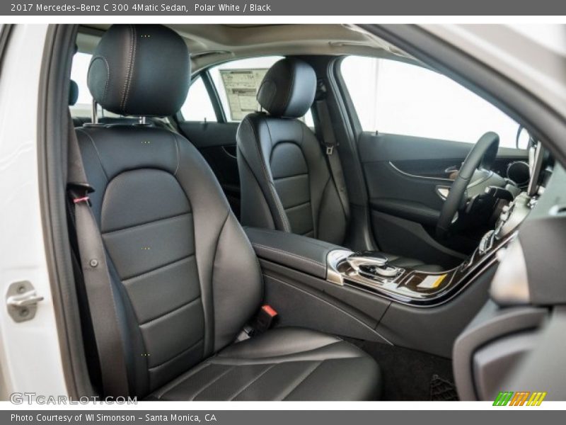Polar White / Black 2017 Mercedes-Benz C 300 4Matic Sedan