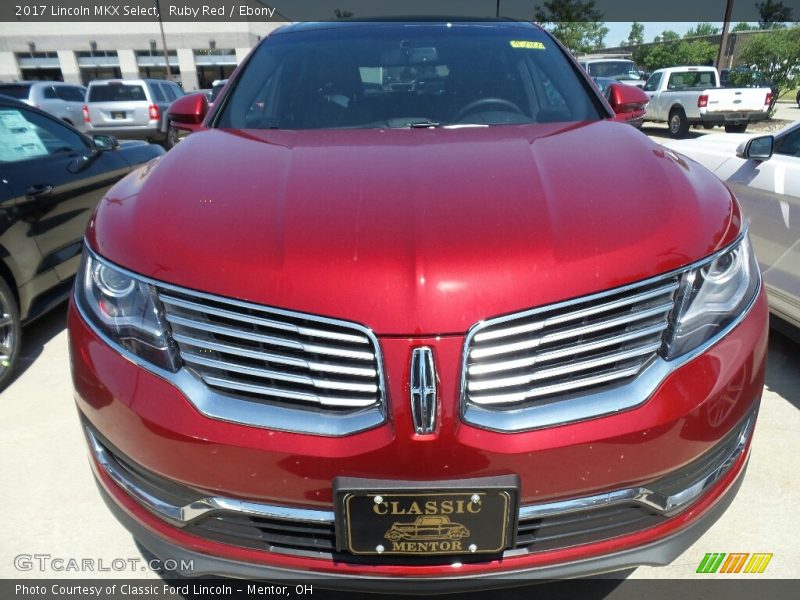 Ruby Red / Ebony 2017 Lincoln MKX Select